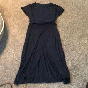 Navy Blue mid calf length dress